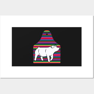 Serape Ear Tag - Pig - NOT FOR RESALE WITHOUT PERMISSION Posters and Art